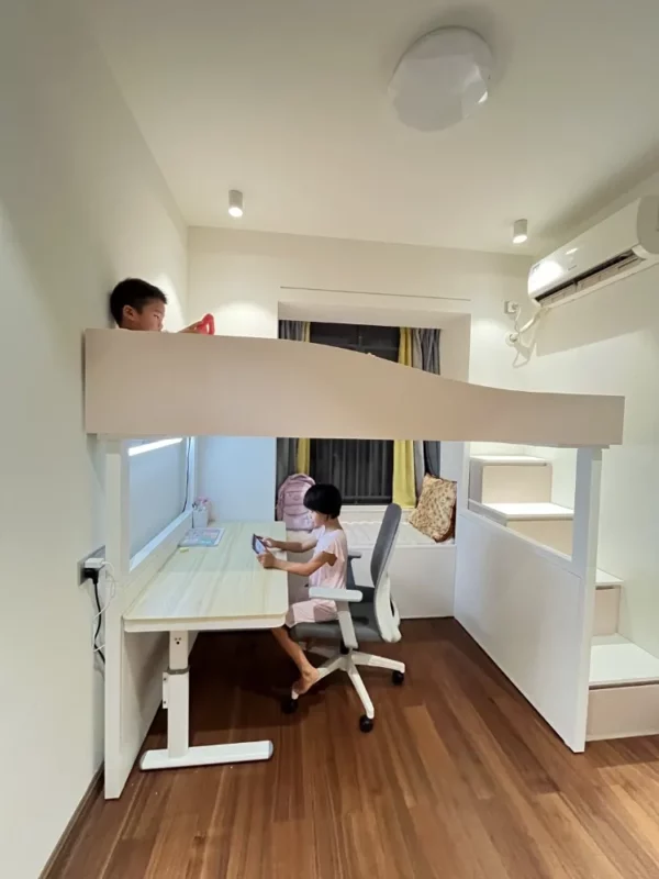 Volex Electric lifting loft bed case study - Vaka China supplier lift up loft bed