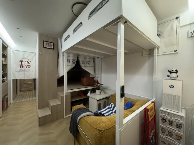 Volex electric adjustable height loft bed frame with Sofa -Vakadesk (1) - Space-saving furniture supplier from China
