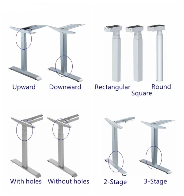 Standing desk leg options -Vakadesk