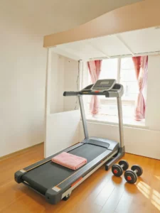 The Home Wellness Center Volex Lift up Bed with Treadmill Spin Bike Gym