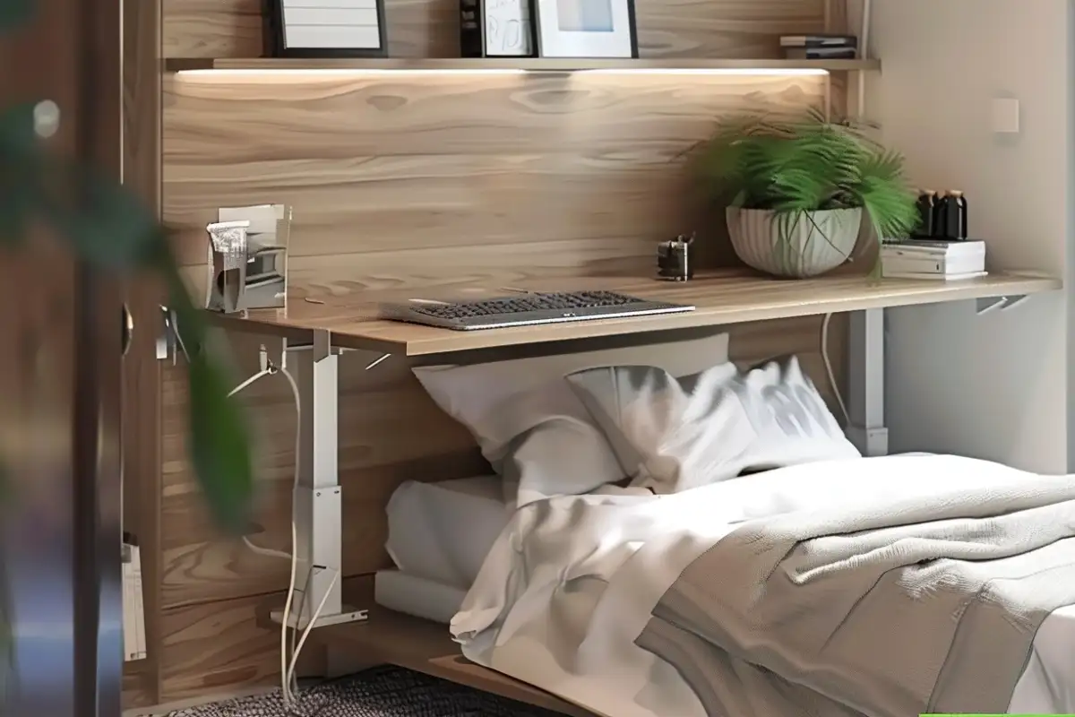 2-leg wall mounted standing desk from Vaka China manufacturer