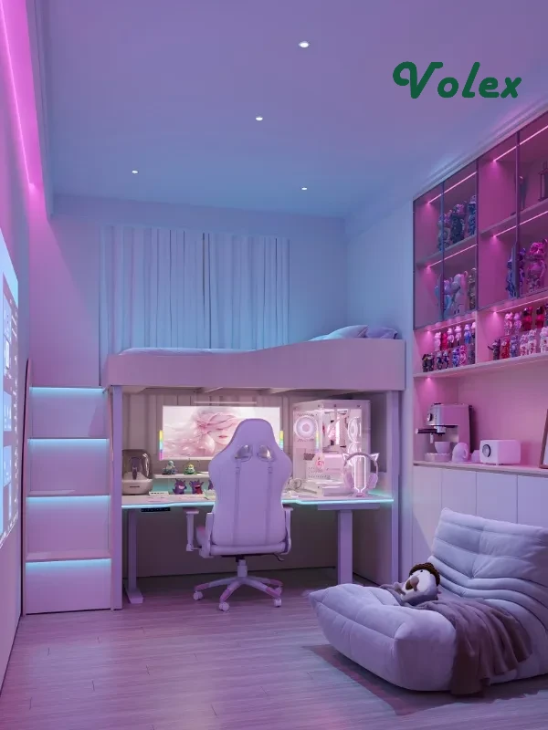 Electric Rising Loft Beds B01 03 -Vakadesk(2) (1)