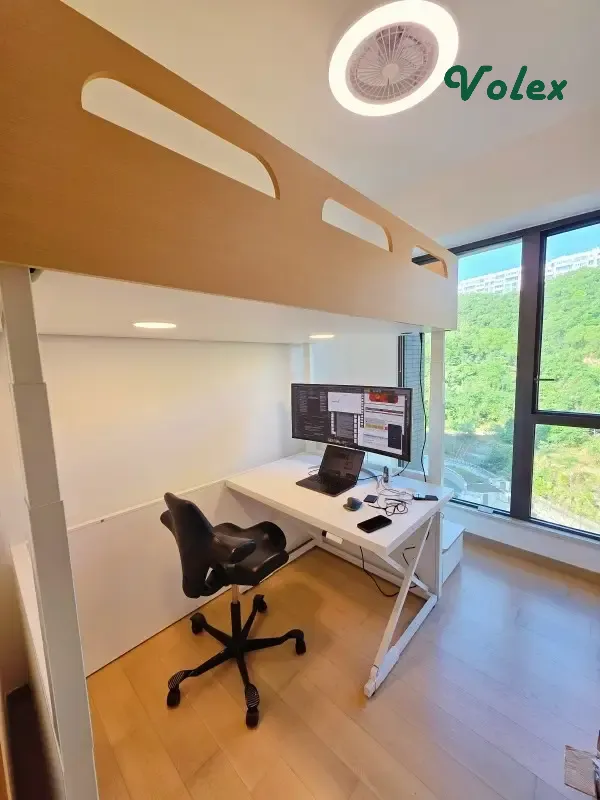 Electric height adjustable loft bed B01 _07 -Vakadesk18