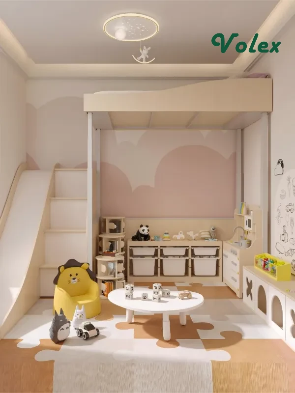 Electric height adjustable loft bed B01 _11 -Vakadesk(3) (1)
