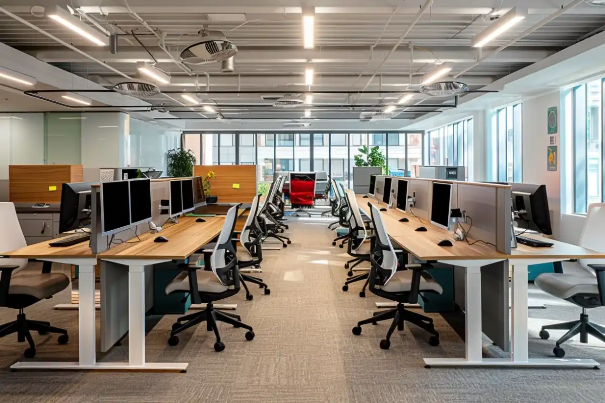 Ergonomic height adjustable standing desk projects -Vakadesk 8