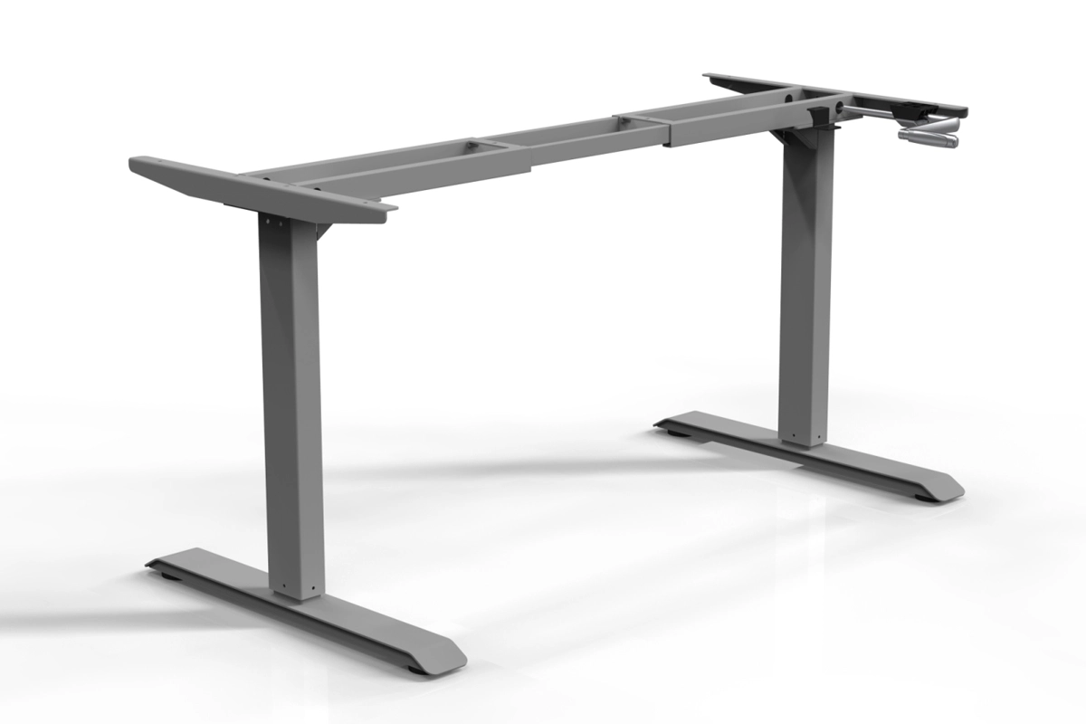 Manual hand-crank height adjustable desk frame -Vakadesk 3 (2)