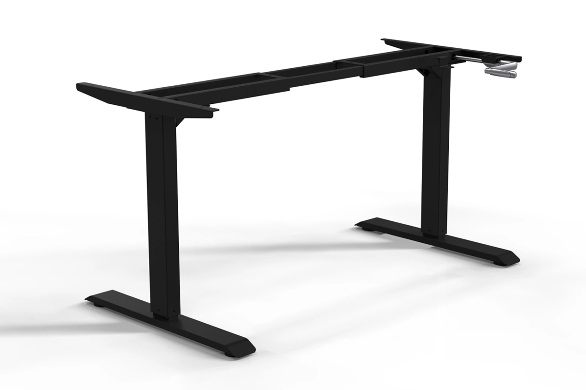 Manual hand-crank height adjustable desk frame -Vakadesk