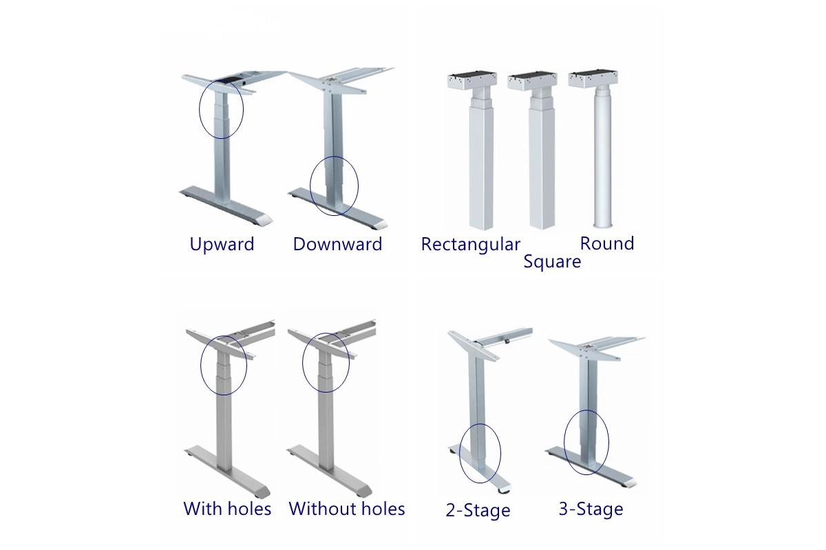 Standing desk leg options -Vakadesk